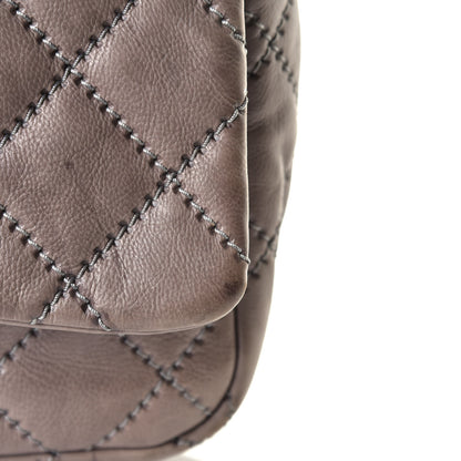 Chanel Calfskin Quilted Large Retro Chain Flap Grey 4 of 10