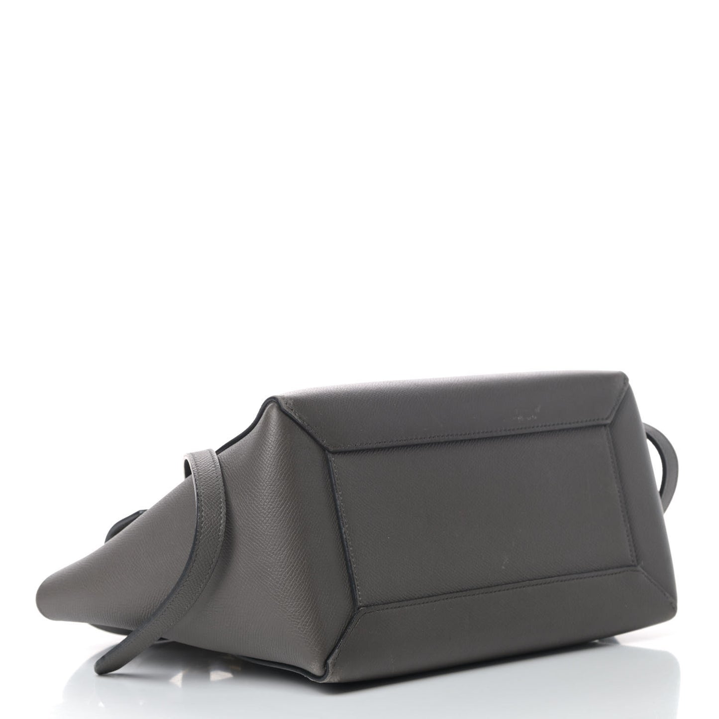 Grained Calfskin Mini Belt Bag Grey