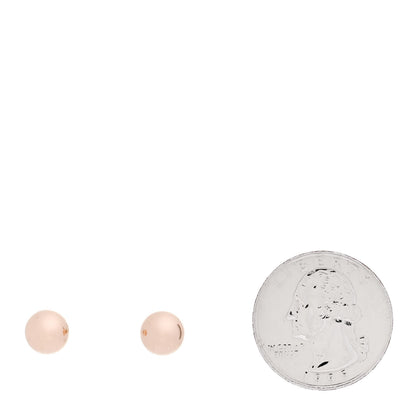 Tiffany 18K Rose Gold 8mm HardWear Ball Earrings 2 of 4