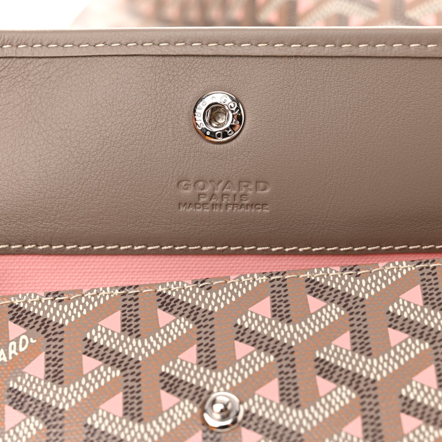 Goyard Goyardine Saint Louis Claire Voie GM Grege Powder Pink 7 of 11