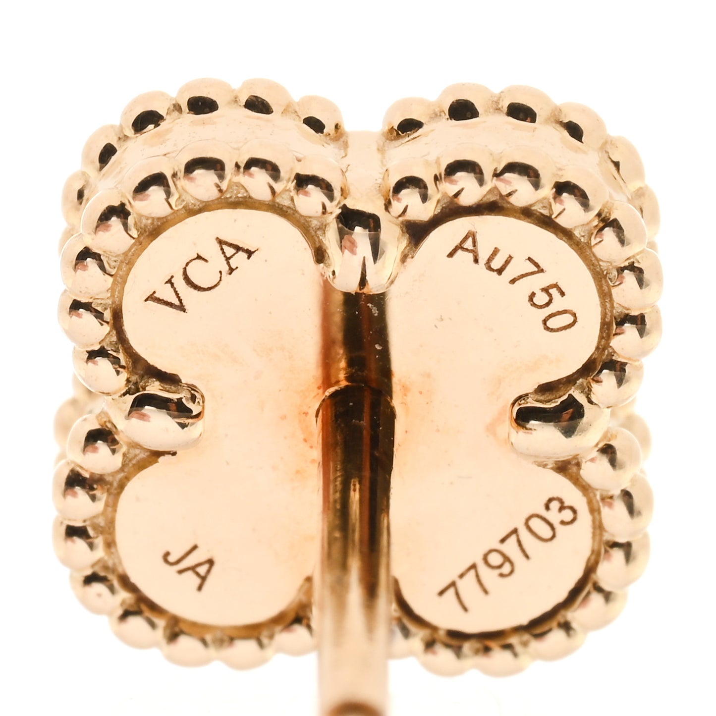 18K Yellow Gold Mother of Pearl Sweet Alhambra Earrings
