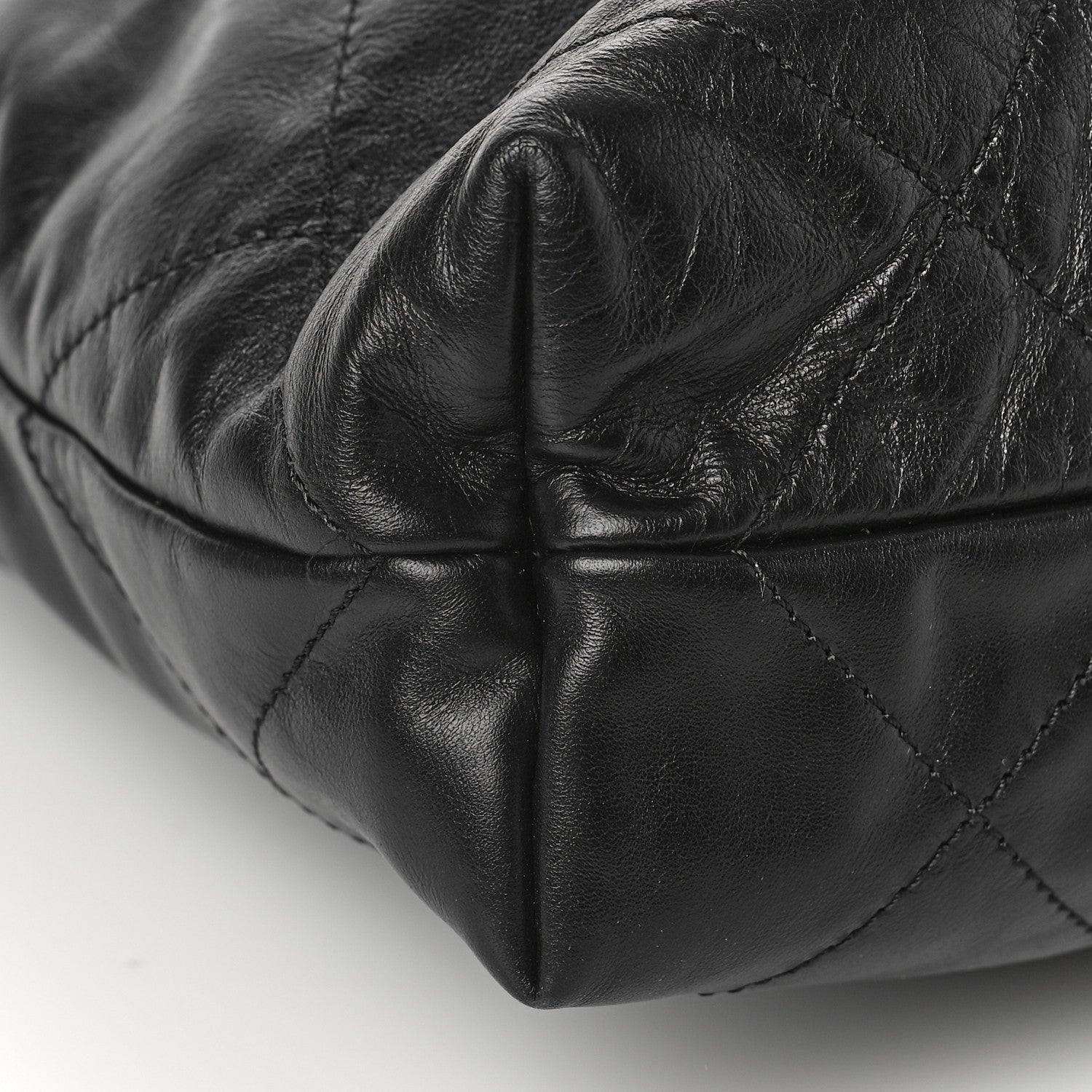 Chanel Shiny Calfskin Quilted Small Chanel 22 So Black 8 of 9