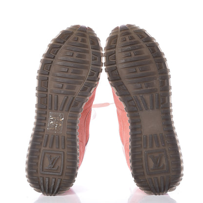 Louis Vuitton Nubuck Suede Run Away Sneakers 36 Pink 5 of 7
