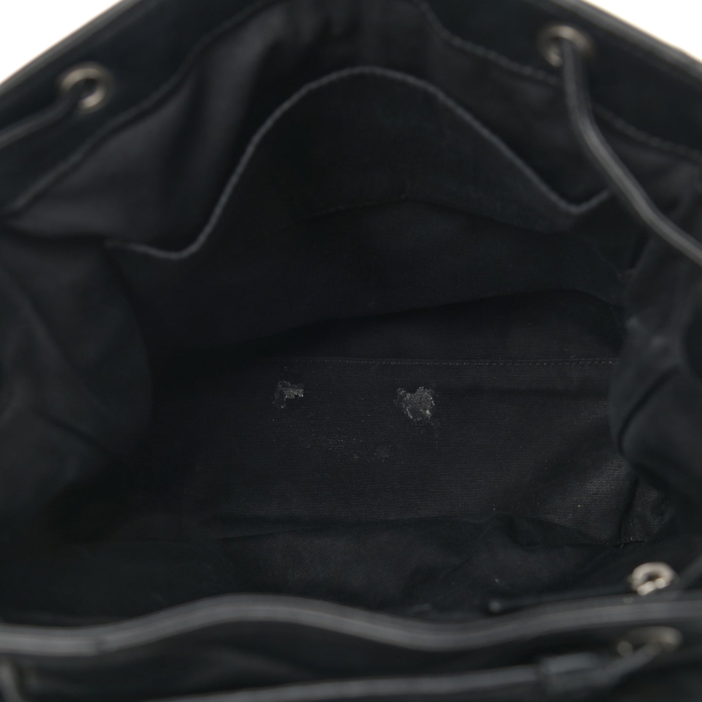 Calfskin Y Quilted Monogram Medium Loulou Backpack Black
