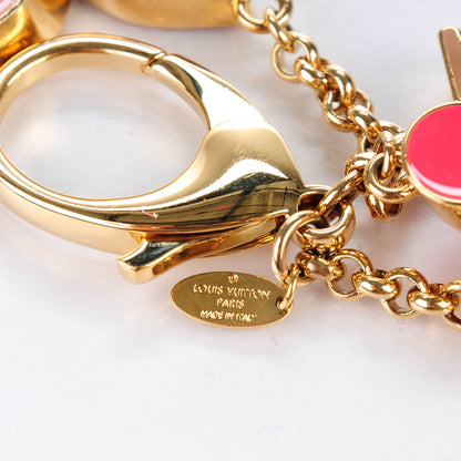 Louis Vuitton Fleur De Monogram Bag Charm Pink 4 of 5