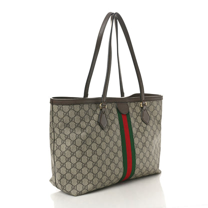 Gucci GG Supreme Monogram Medium Ophidia Shopping Tote Brown 2 of 15