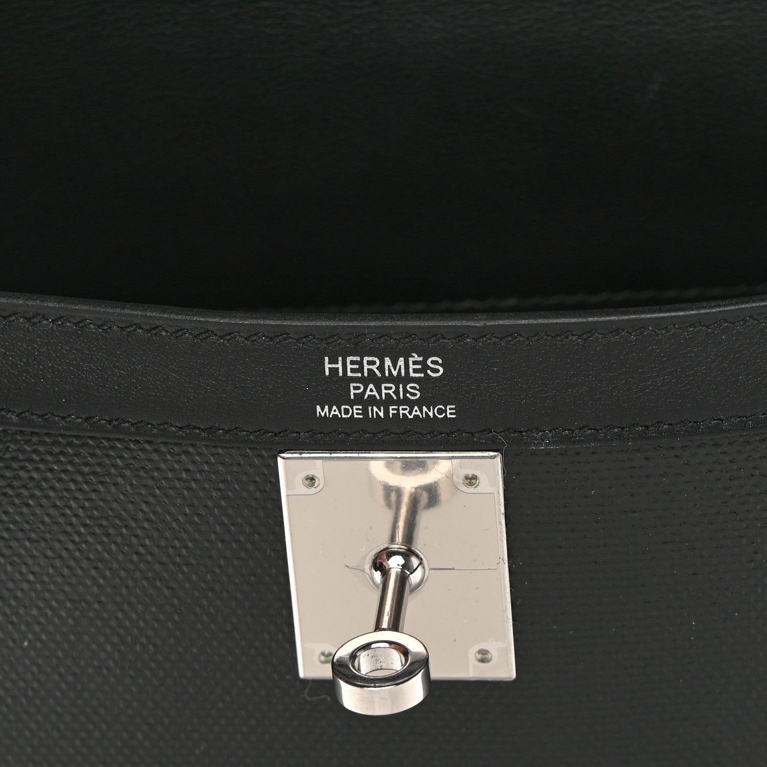 Hermes Berline Toile Swift Kelly Sellier 32 Black Ecru 5 of 10
