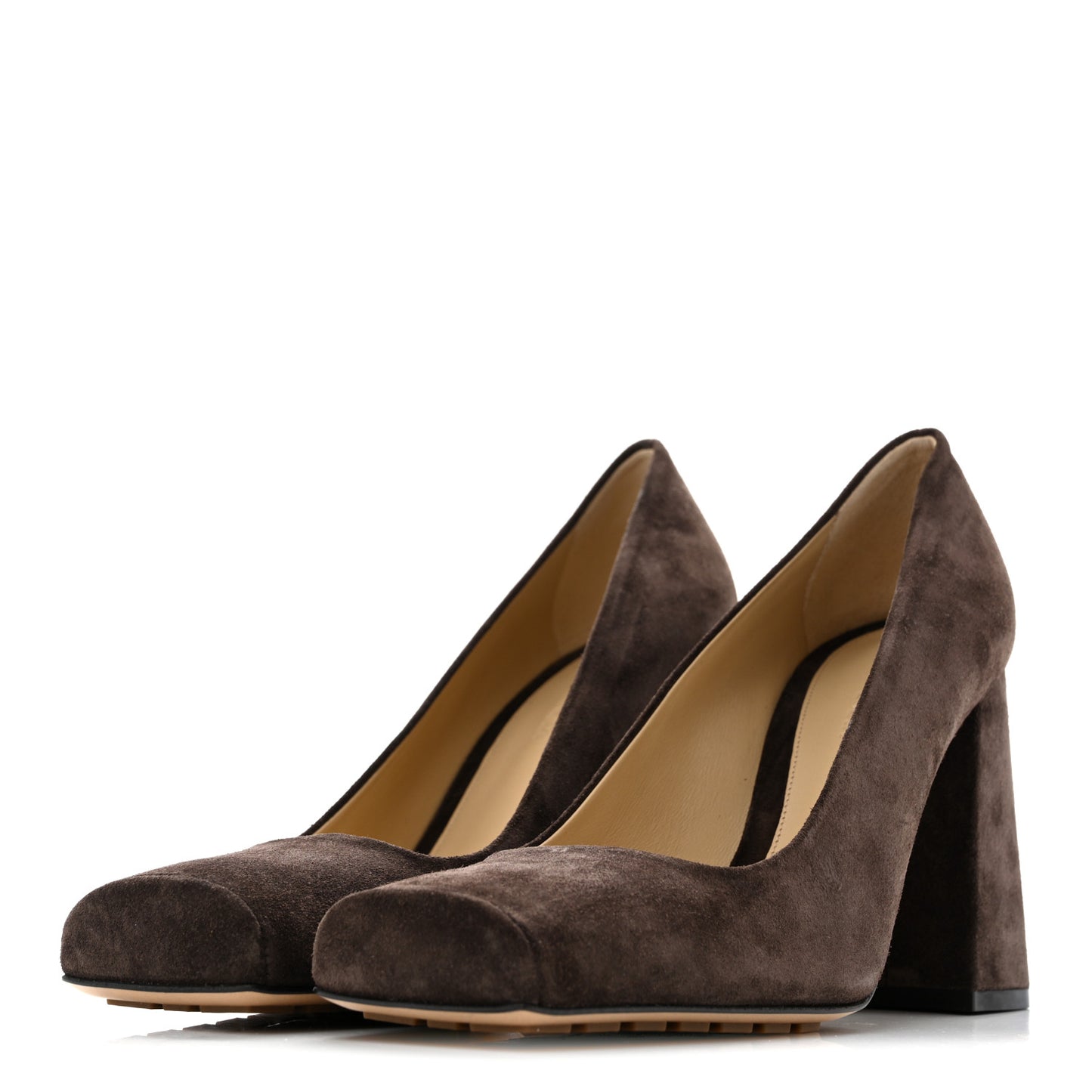 Rough Suede Tower Pump 90mm Mule Pumps 39.5 Fondant
