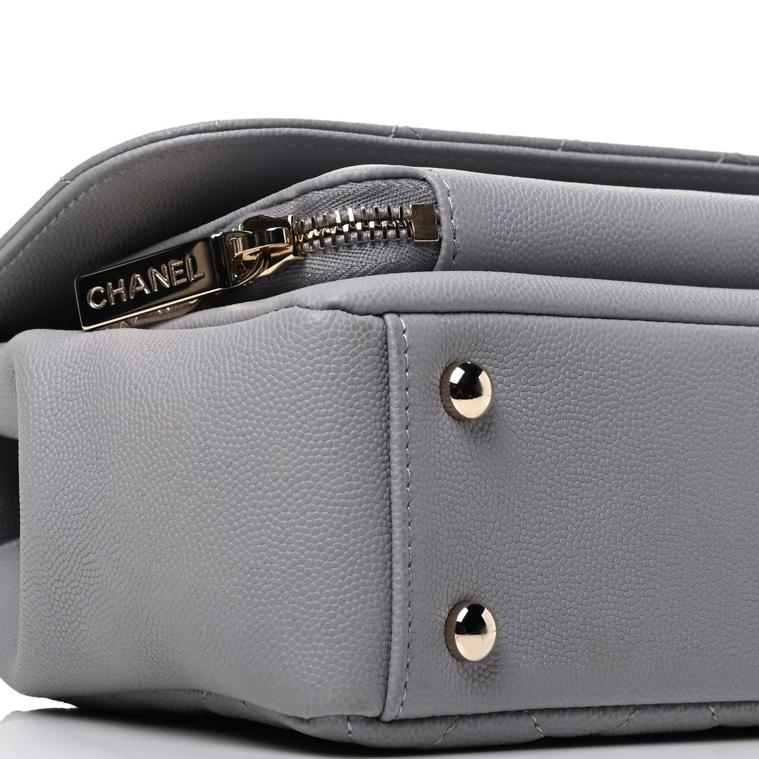 Chanel Caviar Quilted Small Business Affinity Flap Grey 9 of 10