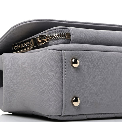 Chanel Caviar Quilted Small Business Affinity Flap Grey 9 of 10