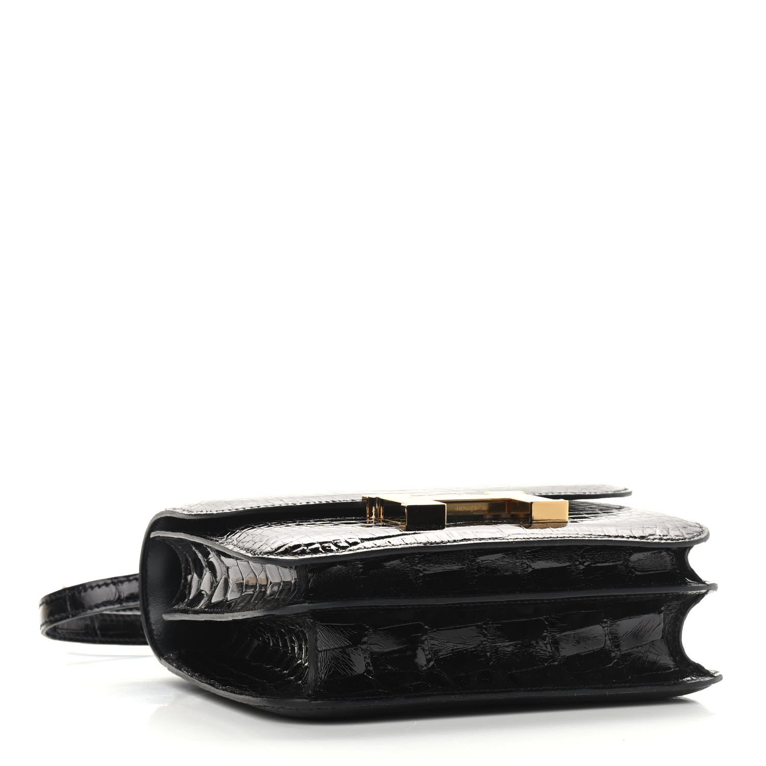 Hermes Shiny Alligator Constance 18 Black 4 of 9