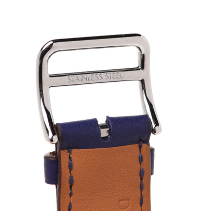 Hermes Swift Cavalleria Print 41mm Apple Watch Double Tour Strap Encre Beton 7 of 8