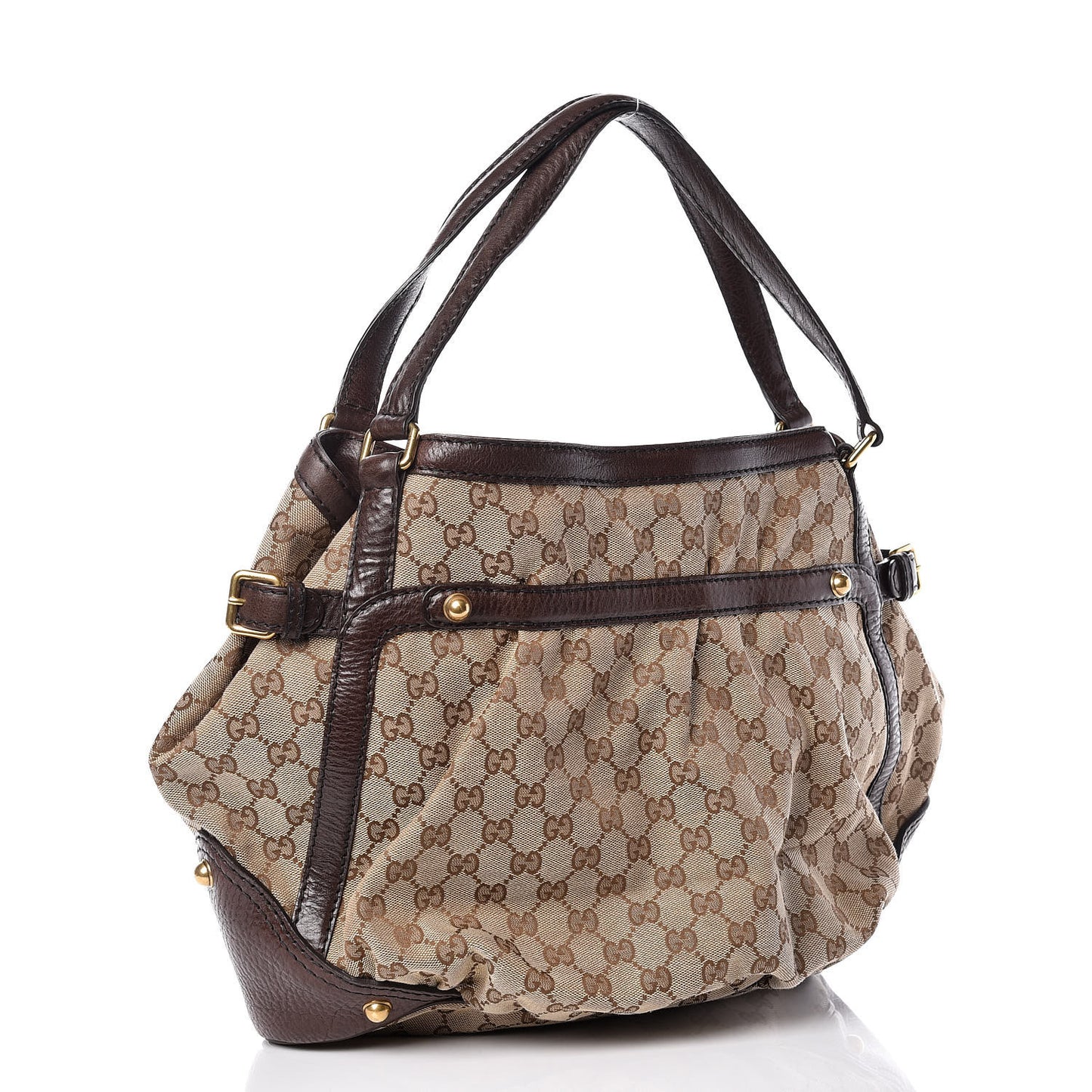 Monogram Medium Jockey Tote Dark Brown