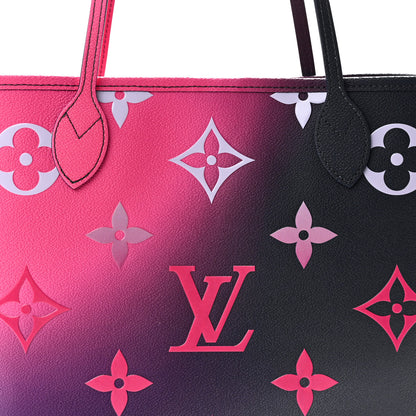 Louis Vuitton Monogram Giant Spring In The City Neverfull MM Midnight Fuchsia 7 of 9