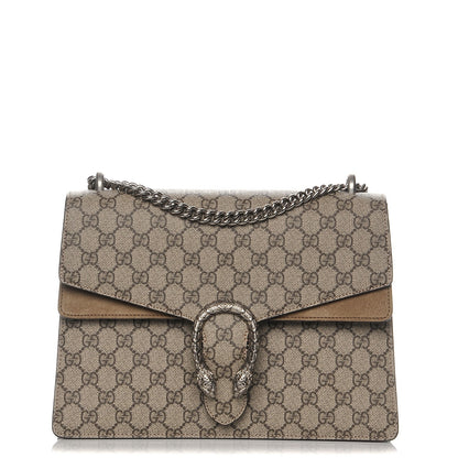 Gucci GG Supreme Monogram Medium Dionysus Shoulder Bag Taupe 1 of 8