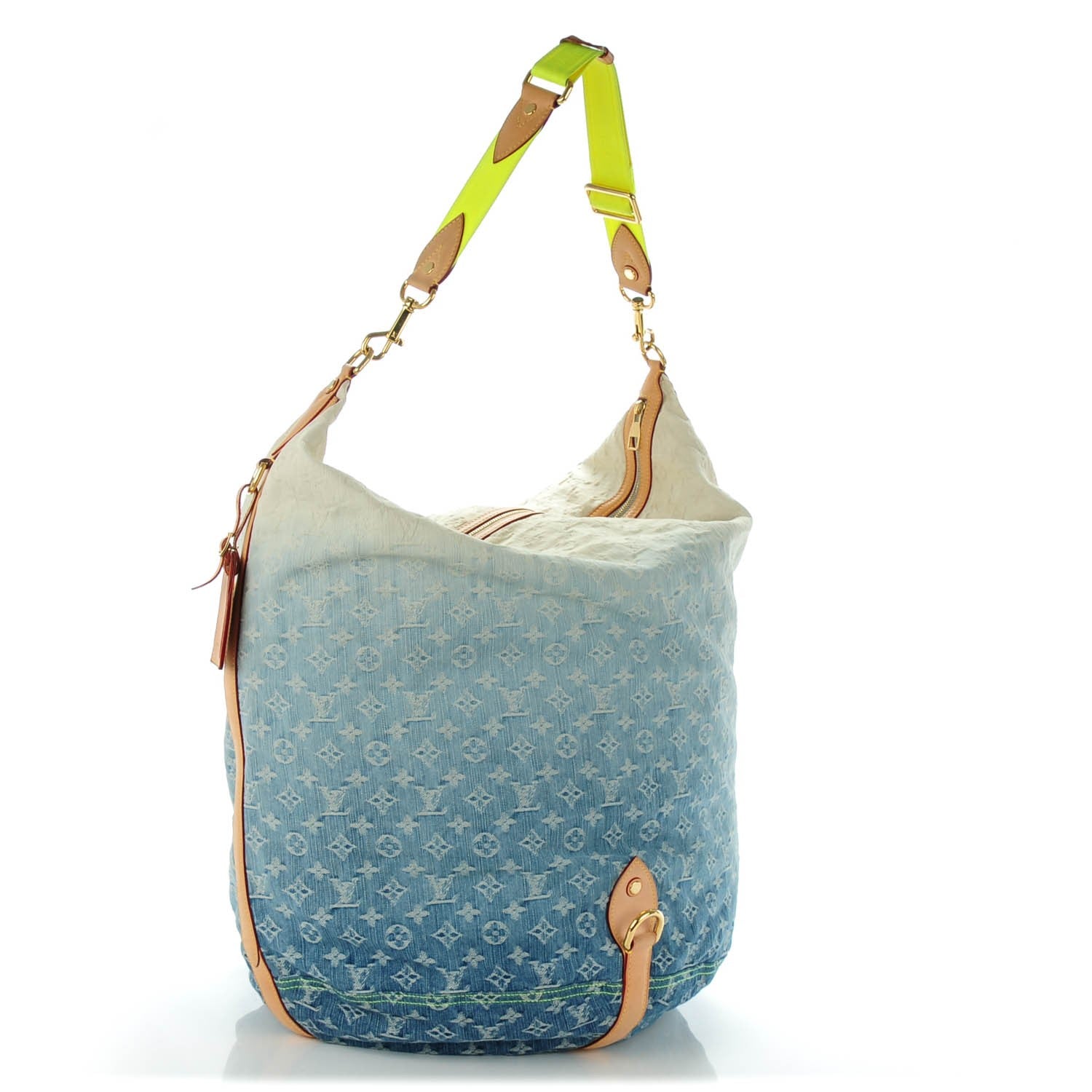 Louis Vuitton Denim Sunburst GM Messenger Blue 2 of 7