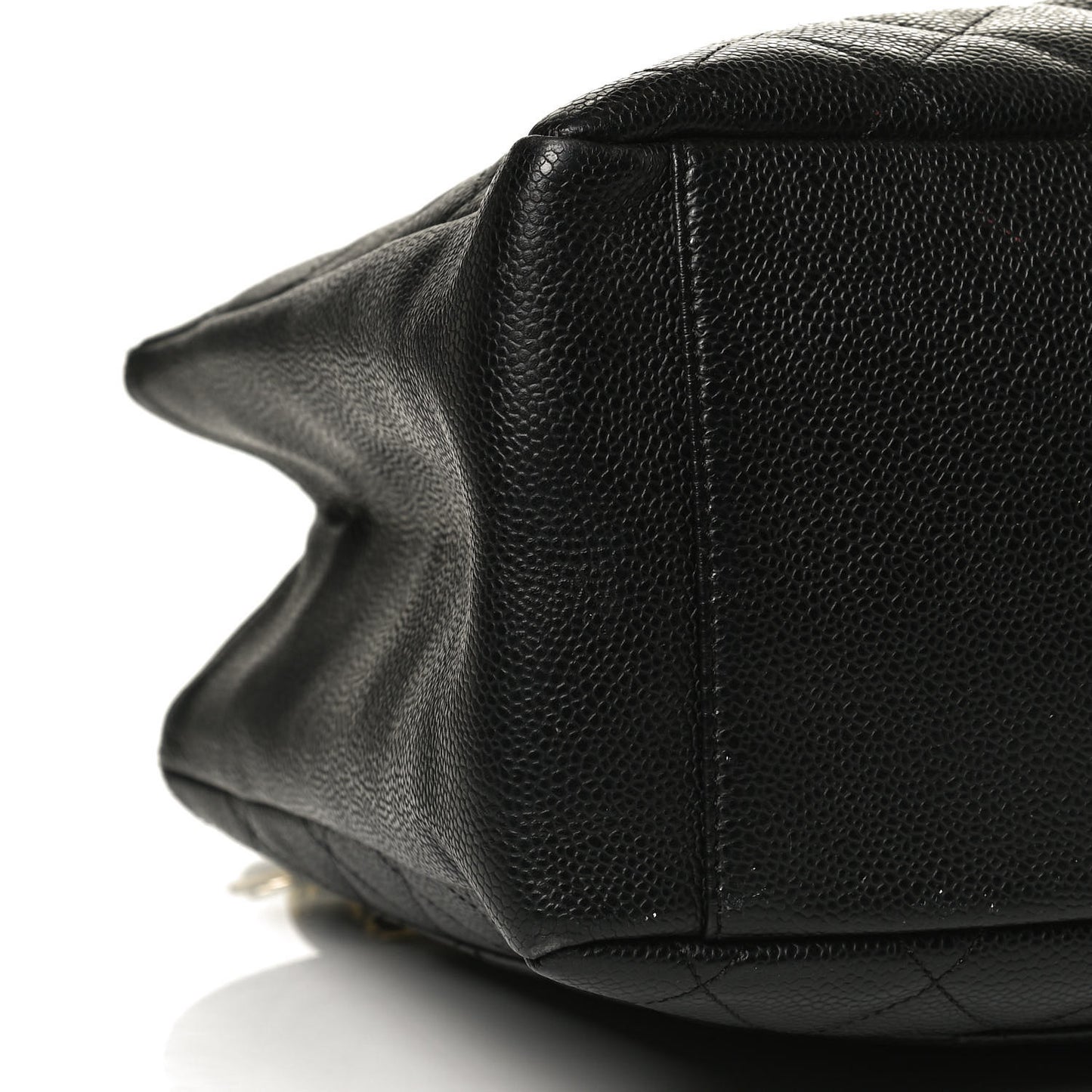 Caviar Quilted Grand Shopping Tote GST Black