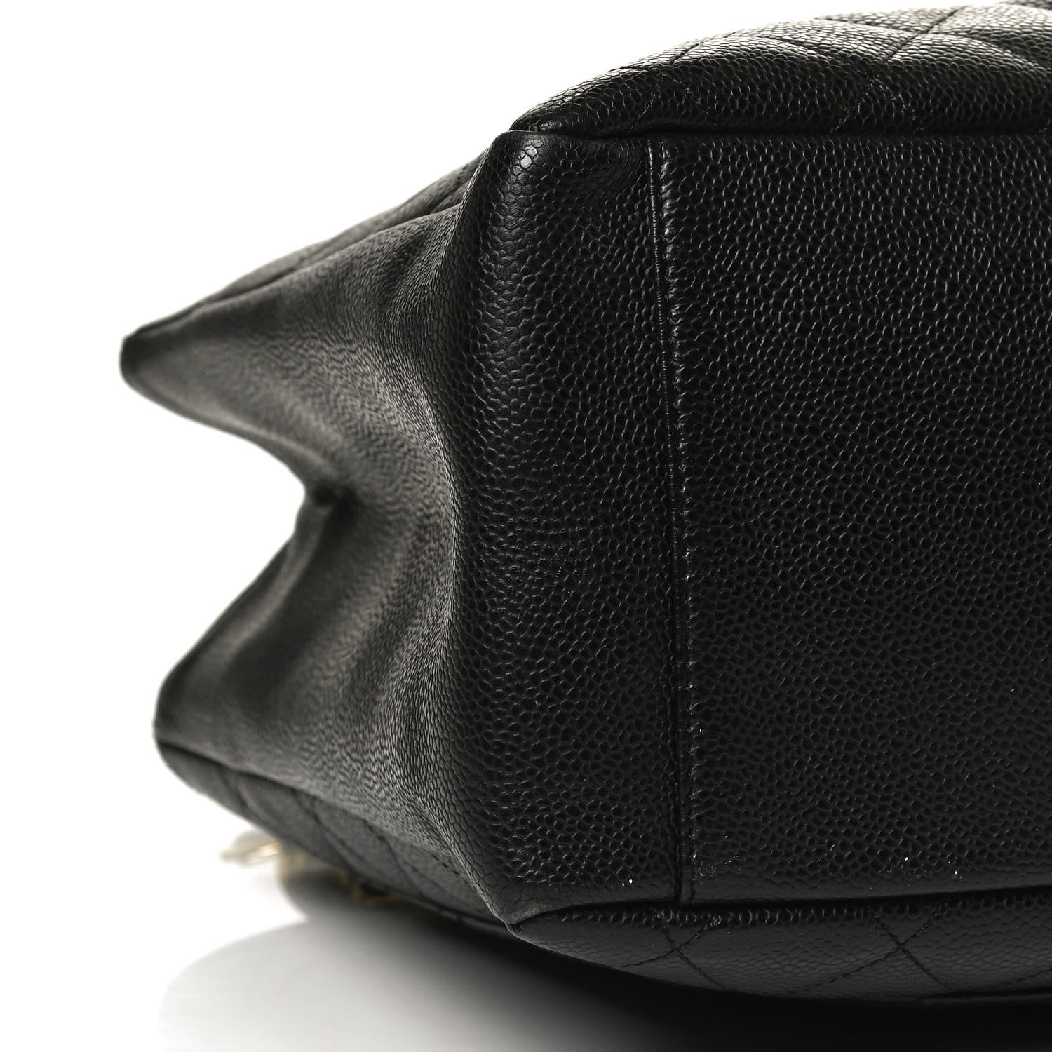 Chanel Caviar Quilted Grand Shopping Tote GST Black 5 of 10