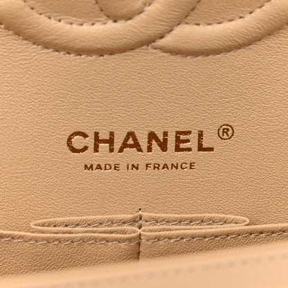 Chanel Caviar Quilted Medium Double Flap Beige 6 of 9
