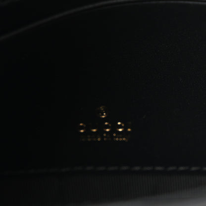 Gucci Shiny Calfskin Small Bamboo Night Bag Black 6 of 10