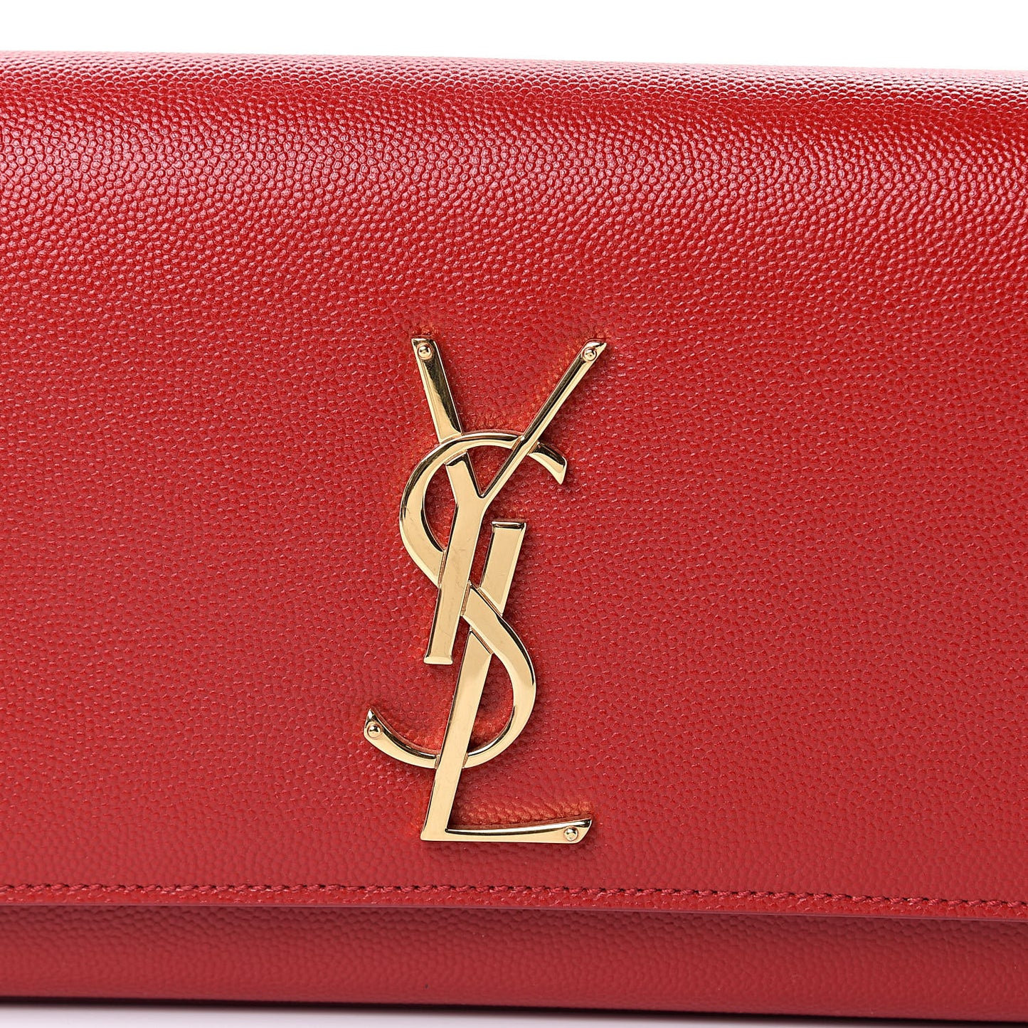 Grain De Poudre Classic Monogram Cassandre Clutch New Red