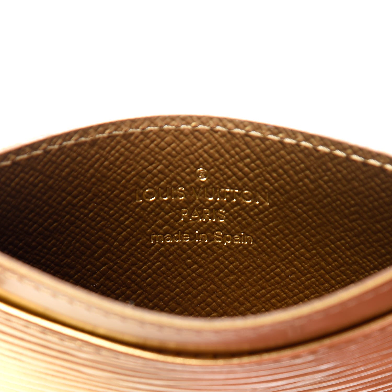 Louis Vuitton Epi Card Holder Gold 6 of 6