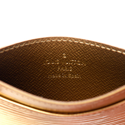 Louis Vuitton Epi Card Holder Gold 6 of 6