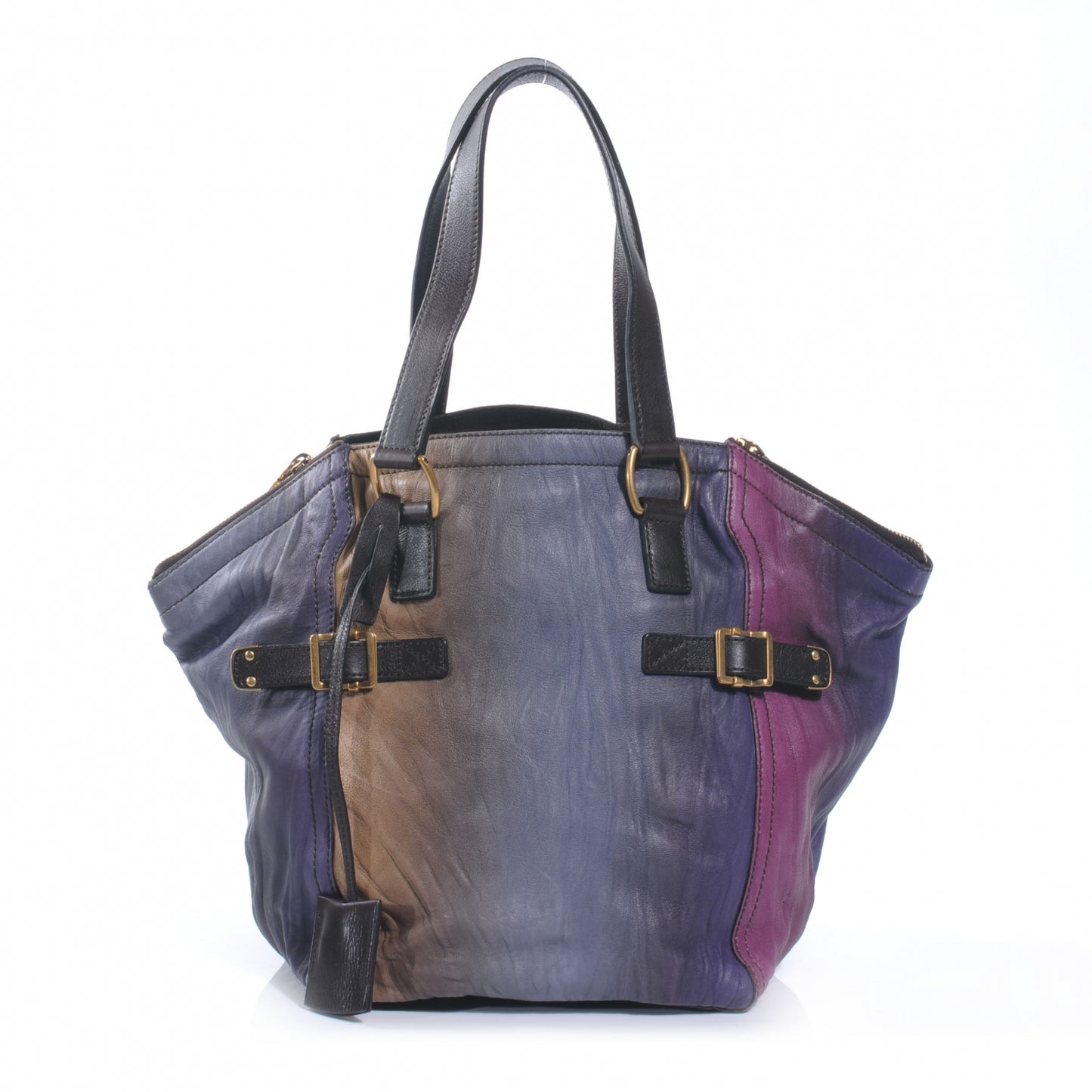 Leather Ombre Downtown Tote Multicolor