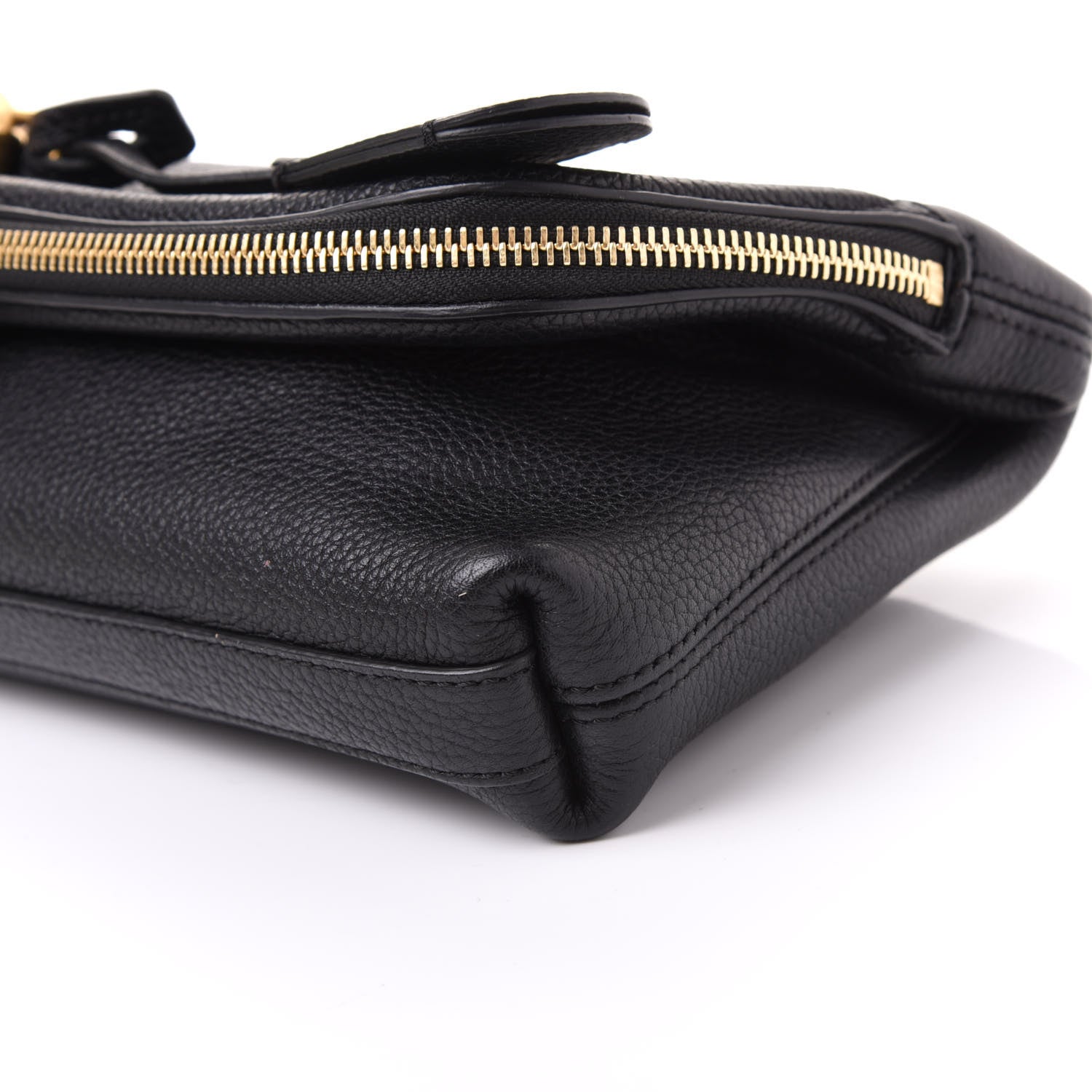Alexander McQueen Grainy Calfskin Padlock Skull Clutch Black 6 of 8