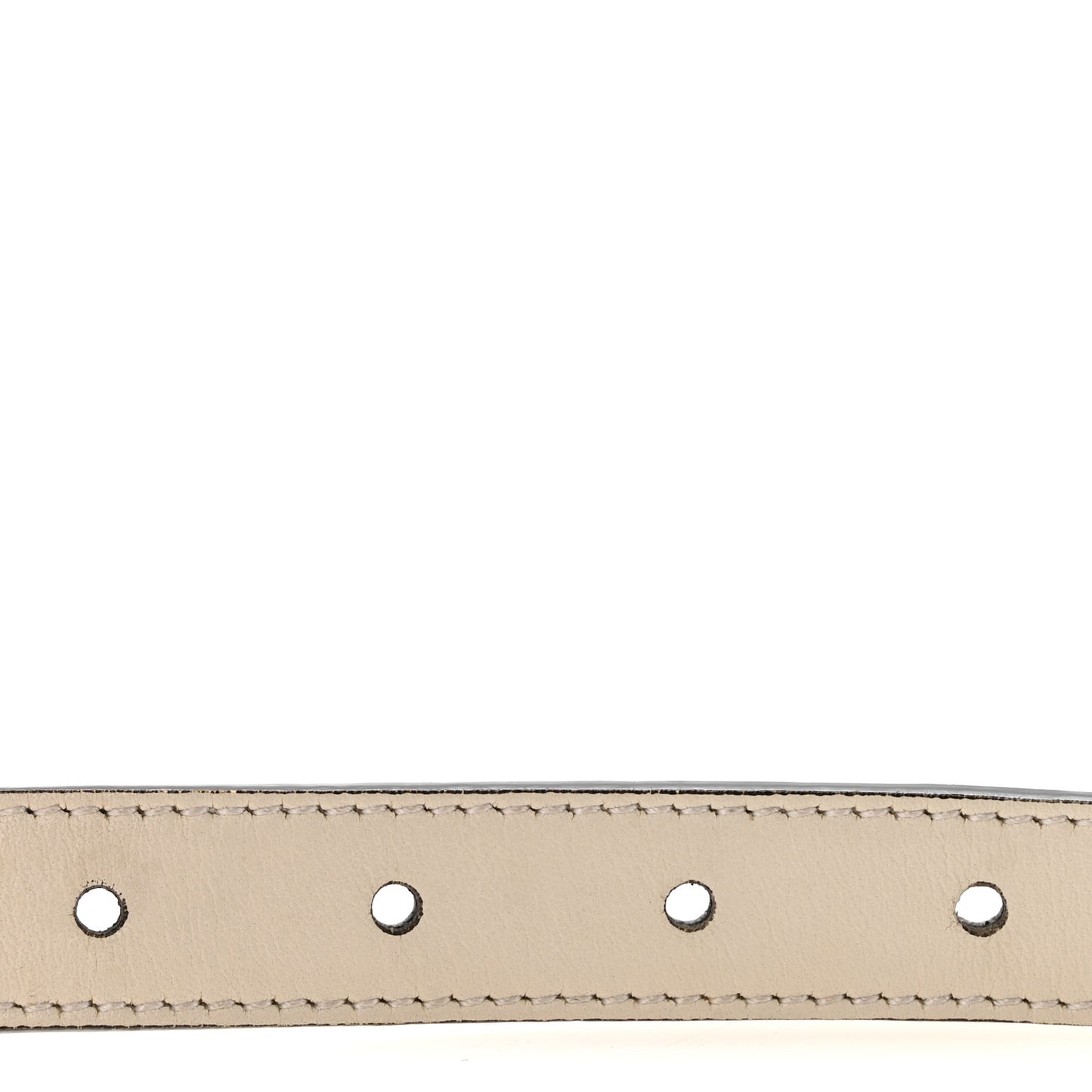 Calfskin Double G 20mm Belt 75 30 Mystic White