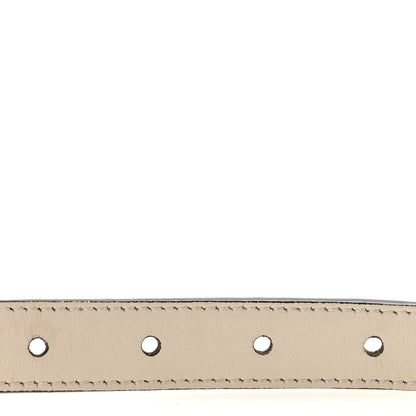 Gucci Calfskin Double G 20mm Belt 75 30 Mystic White 3 of 7