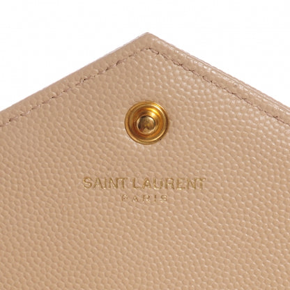 Saint Laurent Matelasse Chevron Monogram Chain Wallet Powder 6 of 9
