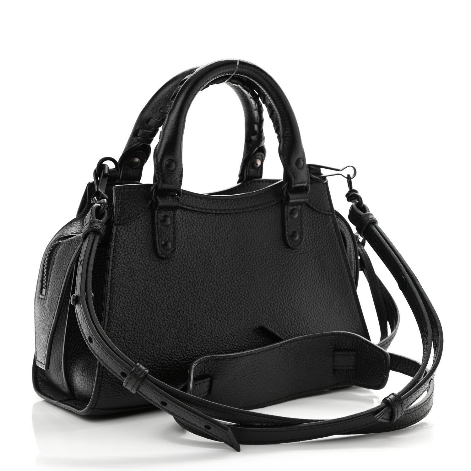 Balenciaga Grained Calfskin Neo Classic Black Hardware Mini City Black 3 of 11
