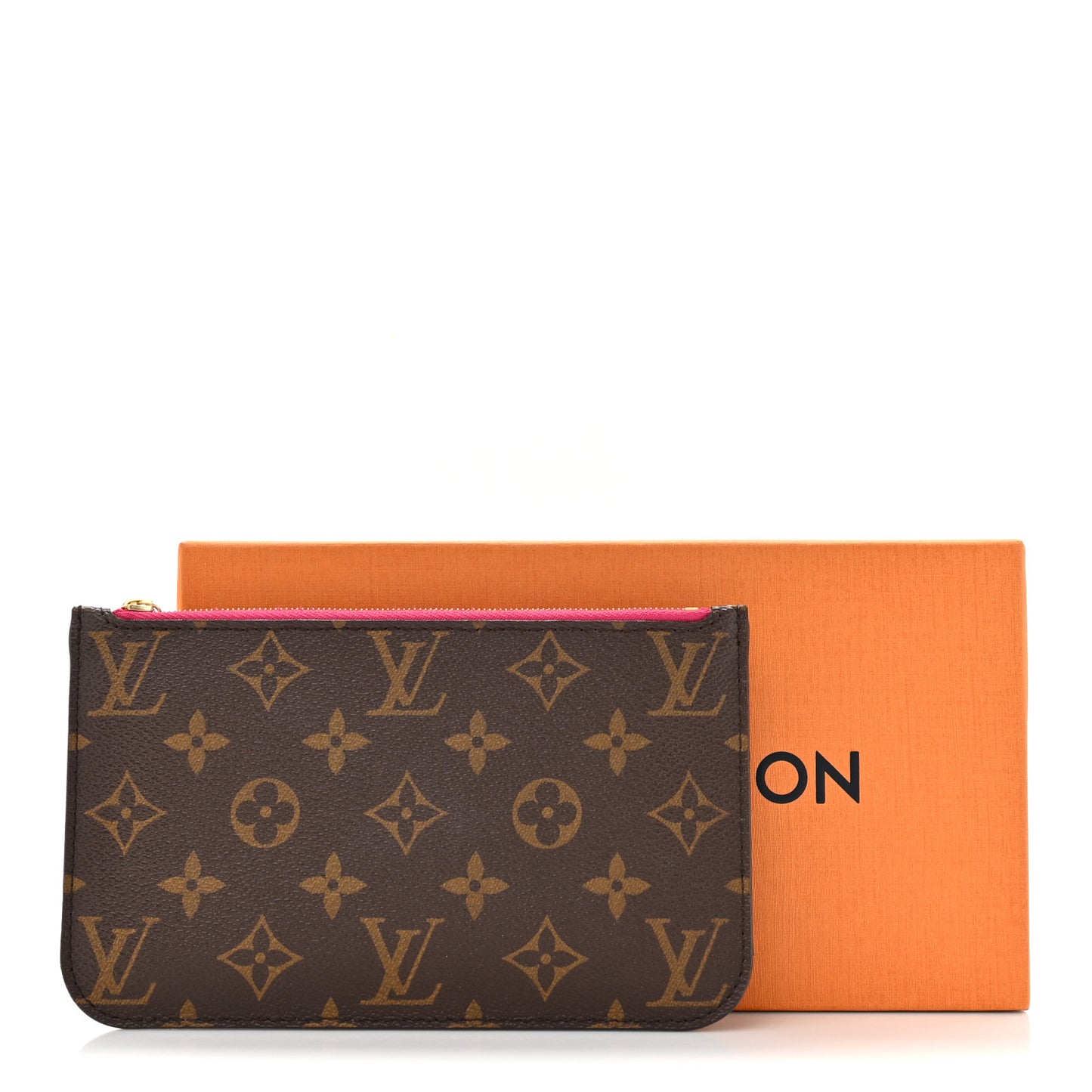 Monogram Neverfull PM Pochette Fuchsia