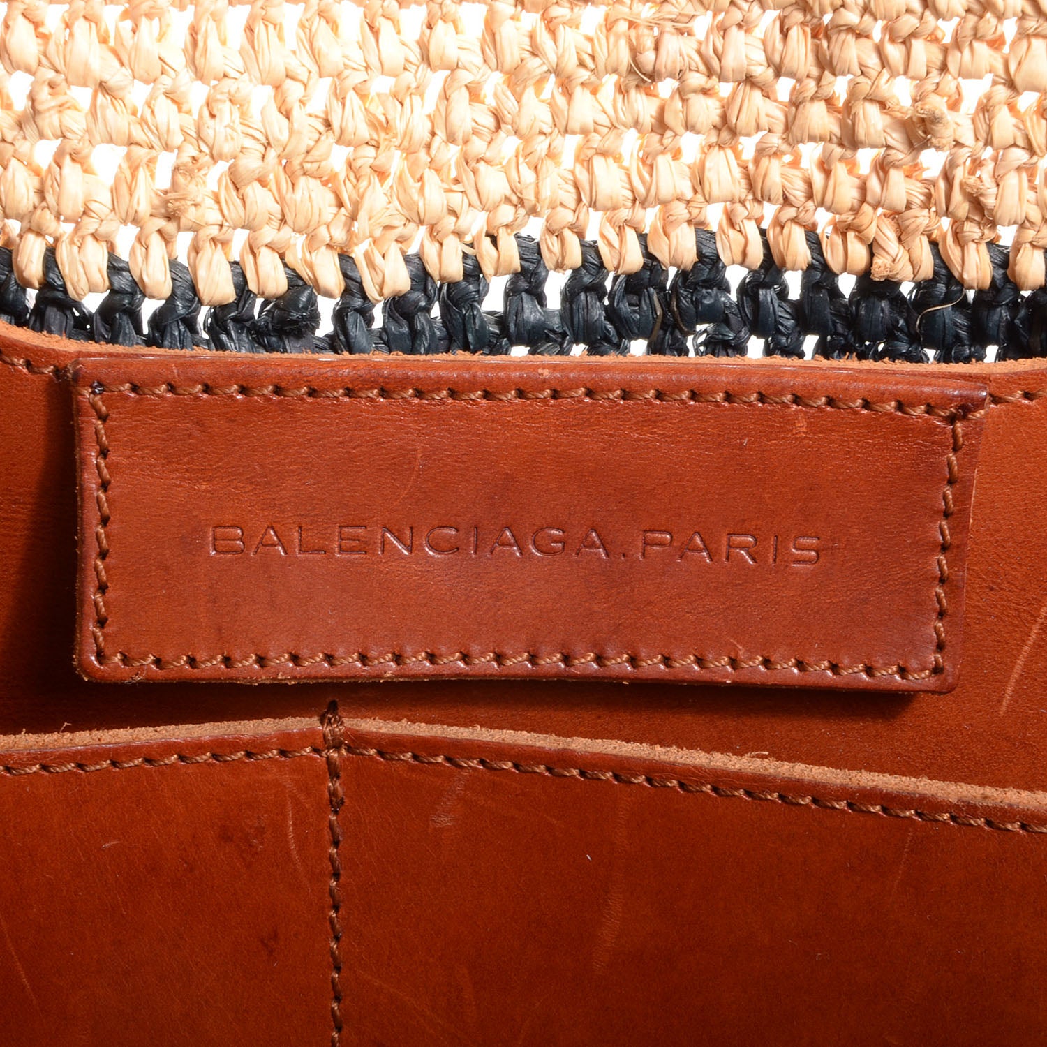 Balenciaga Panier Basket Tote Black Natural 6 of 9