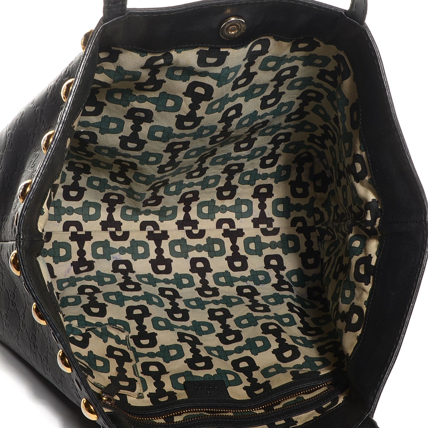Guccissima Large Babouska Shopping Tote Black