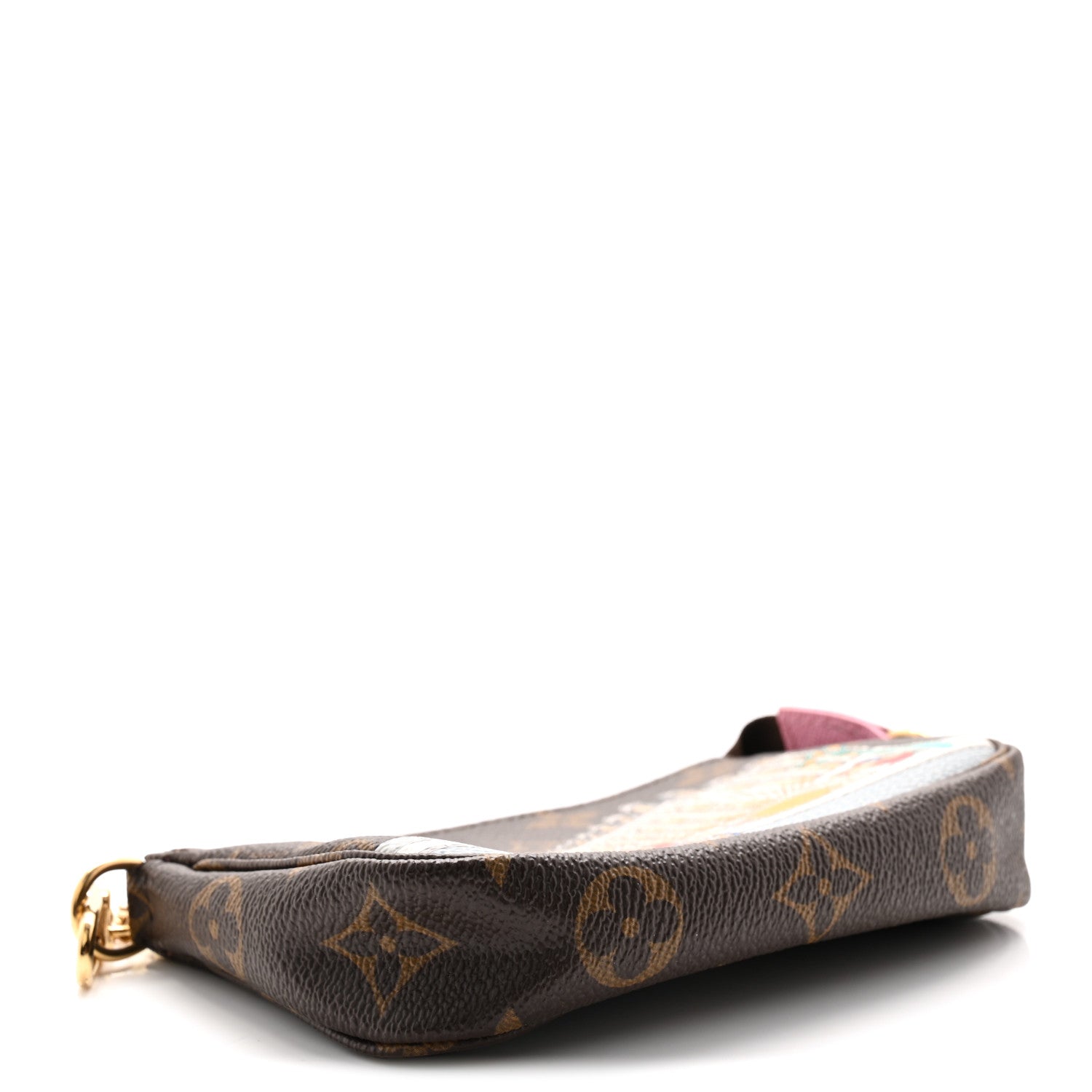 Louis Vuitton Monogram 2022 Christmas Animation Paris Mini Pochette Accessories Pink 3 of 8