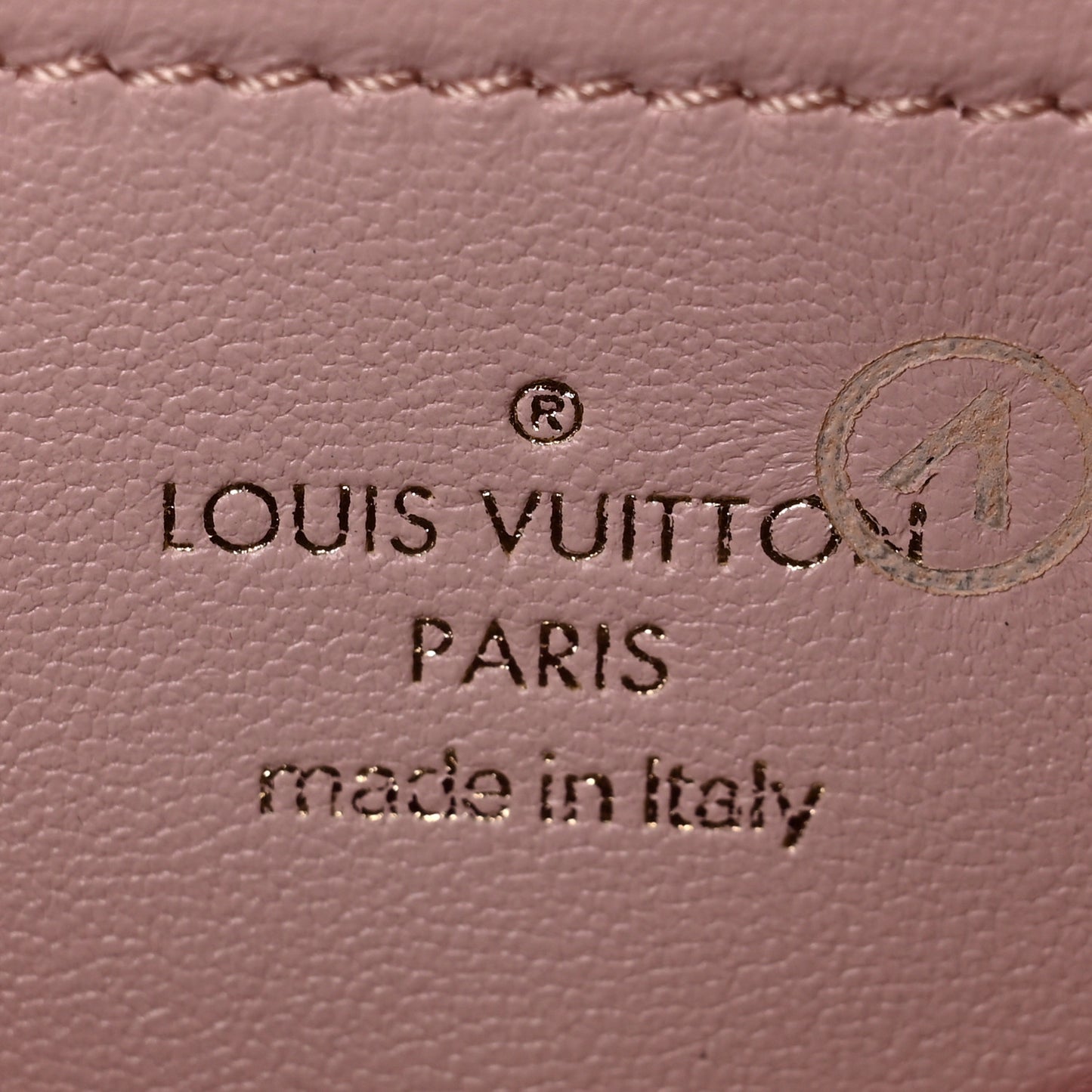 Lambskin Embossed Monogram Pochette Coussin Rose