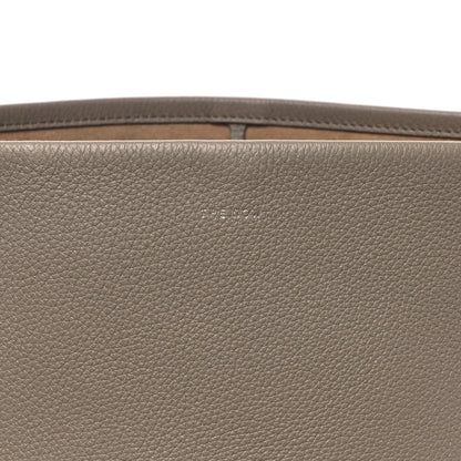 The Row Grained Calfskin Medium N/S Park Tote Dark Taupe 7 of 9