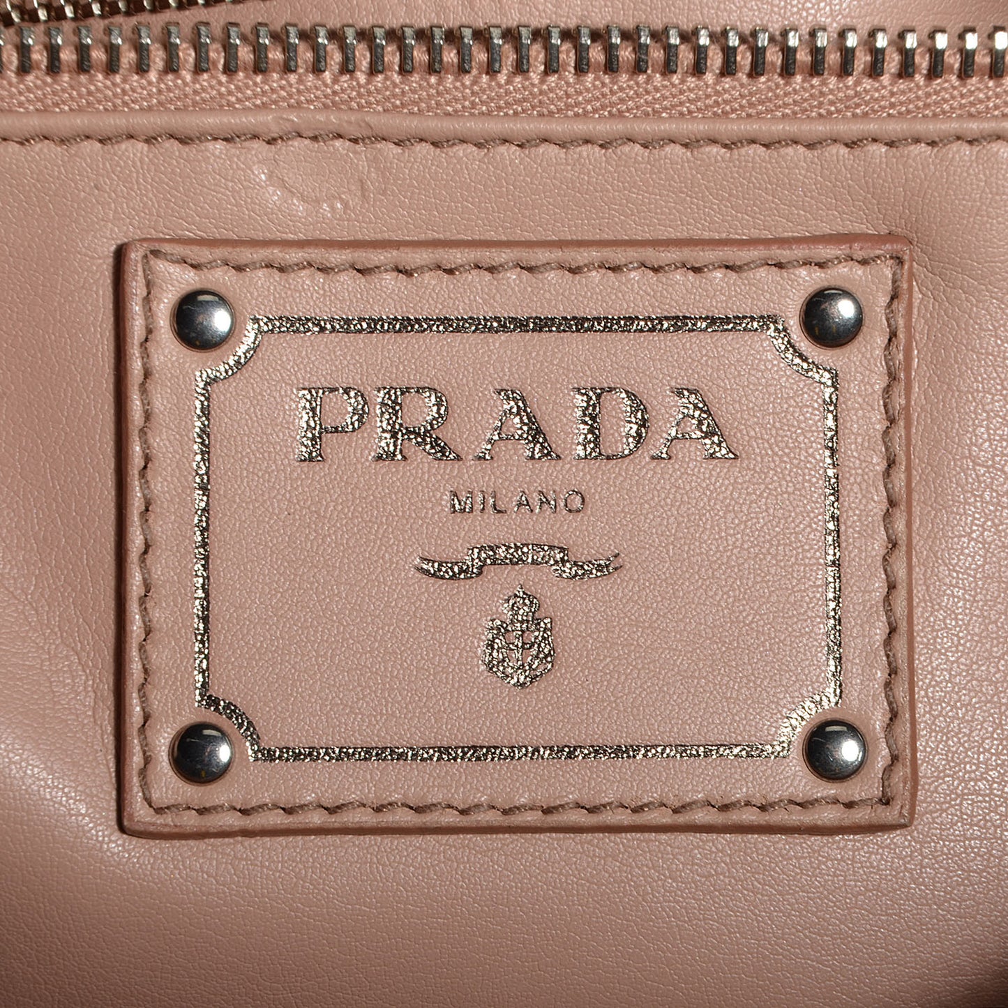 Nappa Antique Studded Shoulder Bag Nero Black