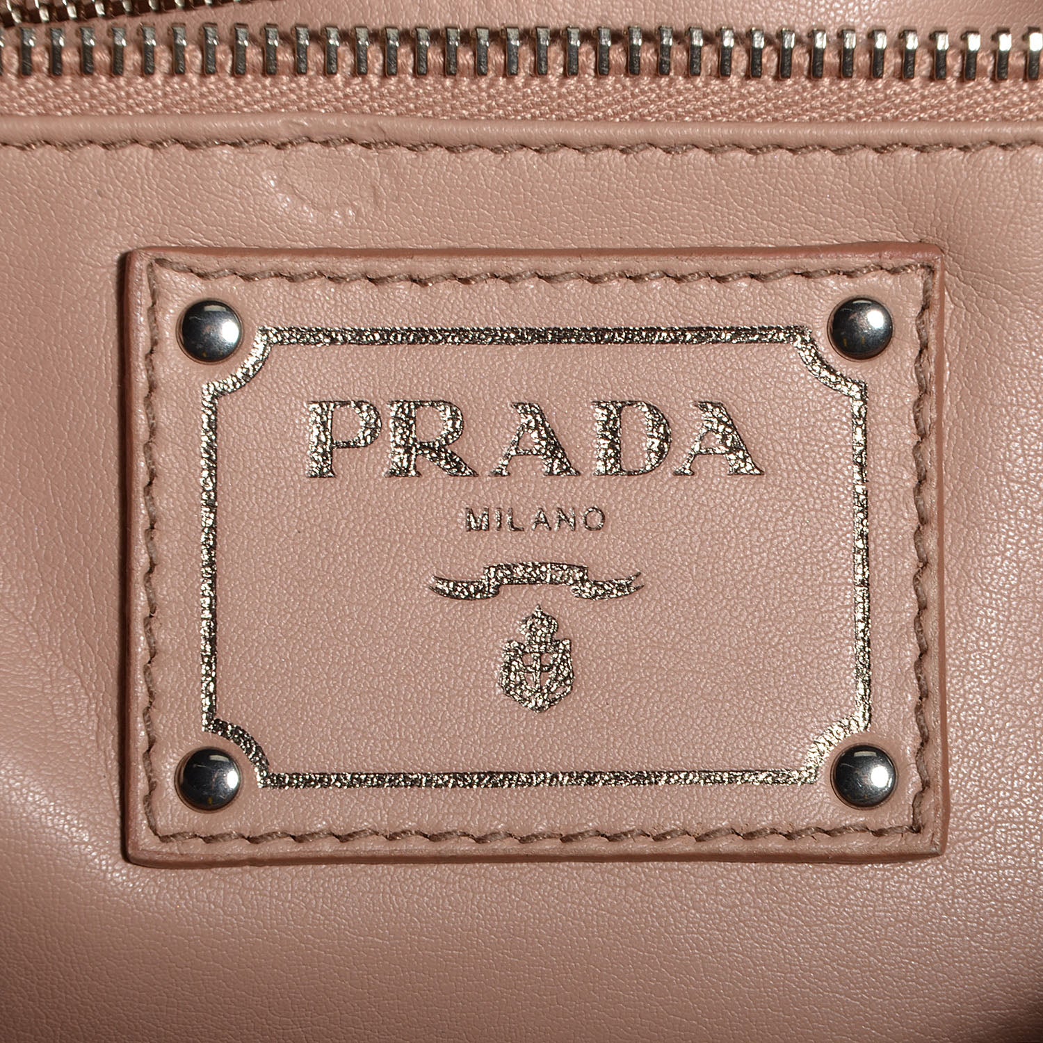Prada Nappa Antique Studded Shoulder Bag Nero Black 7 of 9
