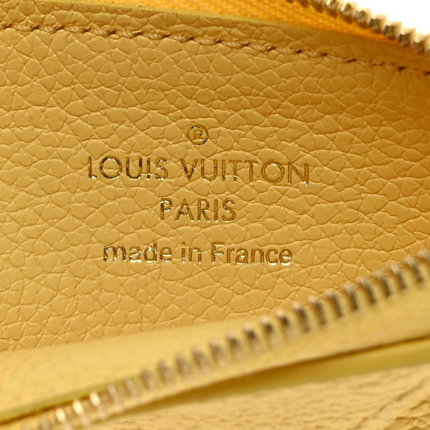 Empreinte Monogram Zipped Romy Card Holder Jaune