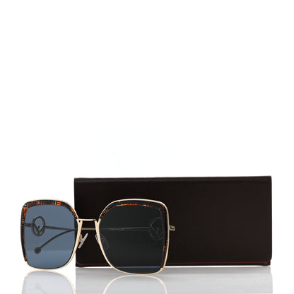 Fendi Metal Acetate F is Fendi Square Sunglasses FF 0294/S Gold 7 of 7