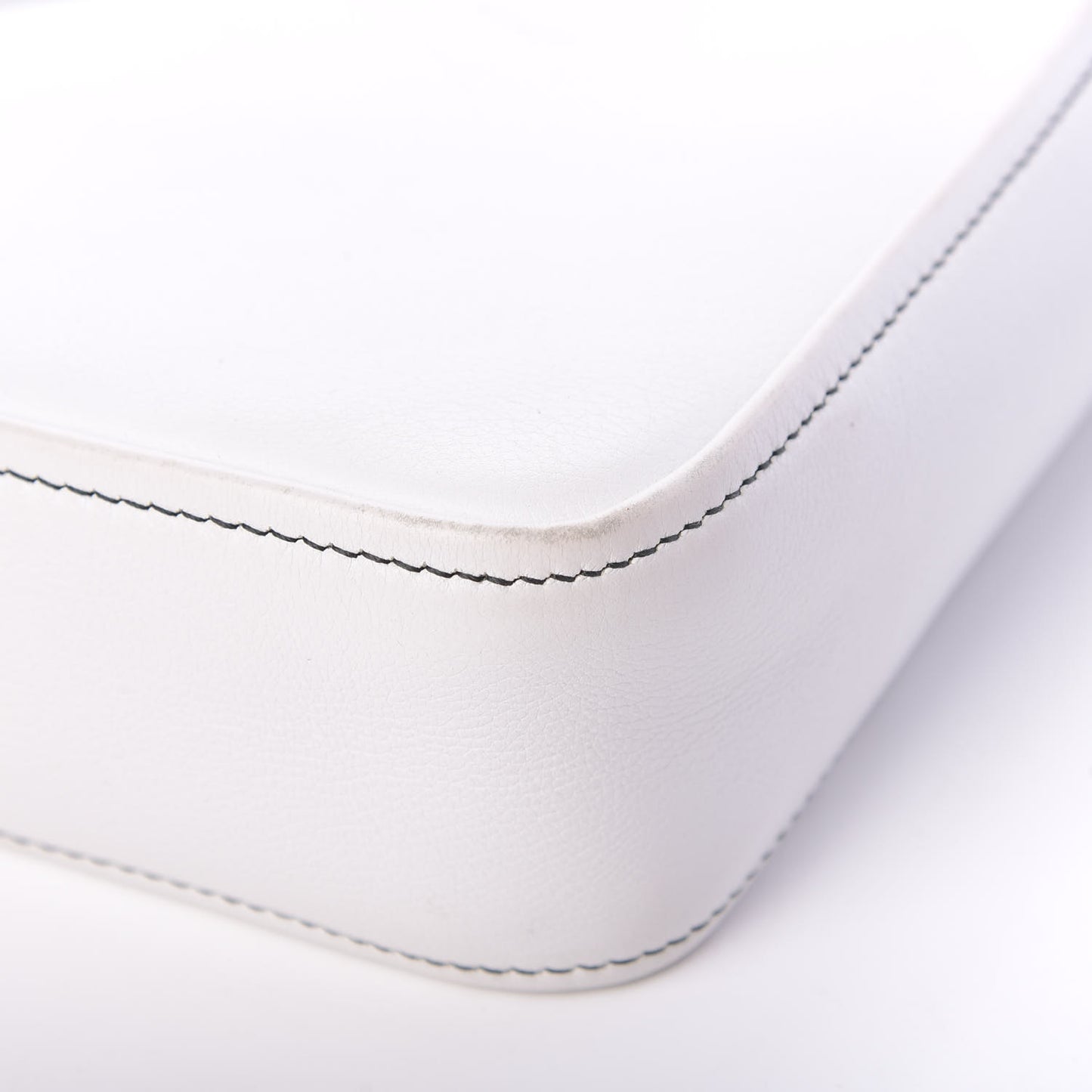 Calfskin XS Triangle Duffle White