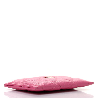 Chanel Caviar Quilted Card Holder Pink 4 of 8