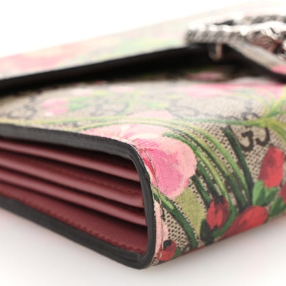 Gucci GG Supreme Monogram Blooms Mini Dionysus Chain Wallet Beige Multicolor Dry Rose 9 of 10