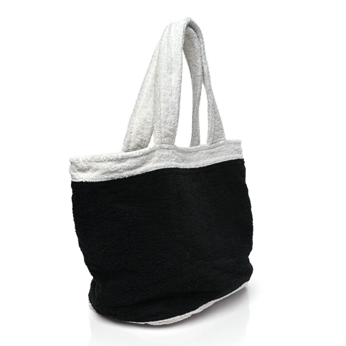 Terry Cotton CC Beach Tote Towel Set Black White