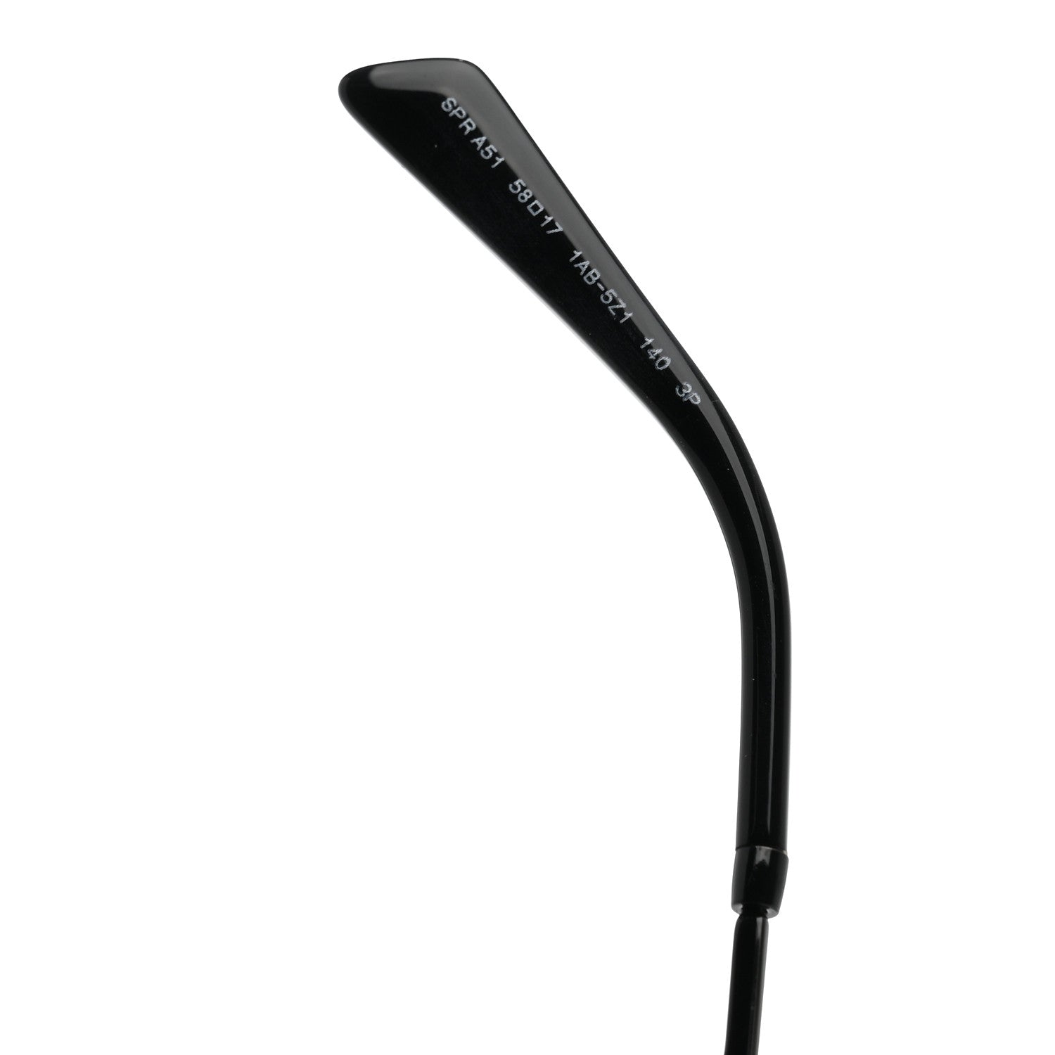 Prada Metal Symbole Triangle Logo Sunglasses SPR A51 Black 7 of 8