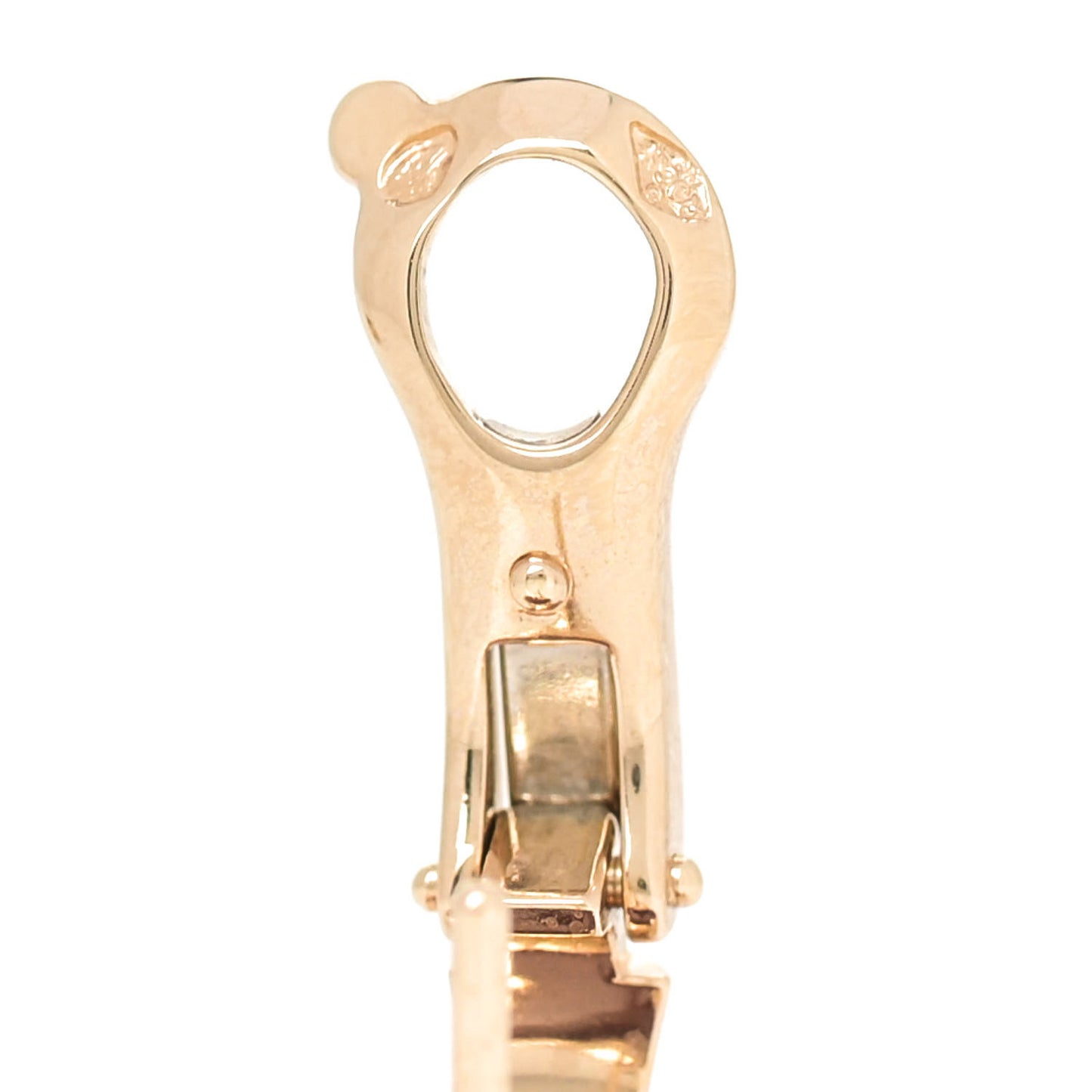 18K Yellow Gold Carnelian Vintage Alhambra Earrings
