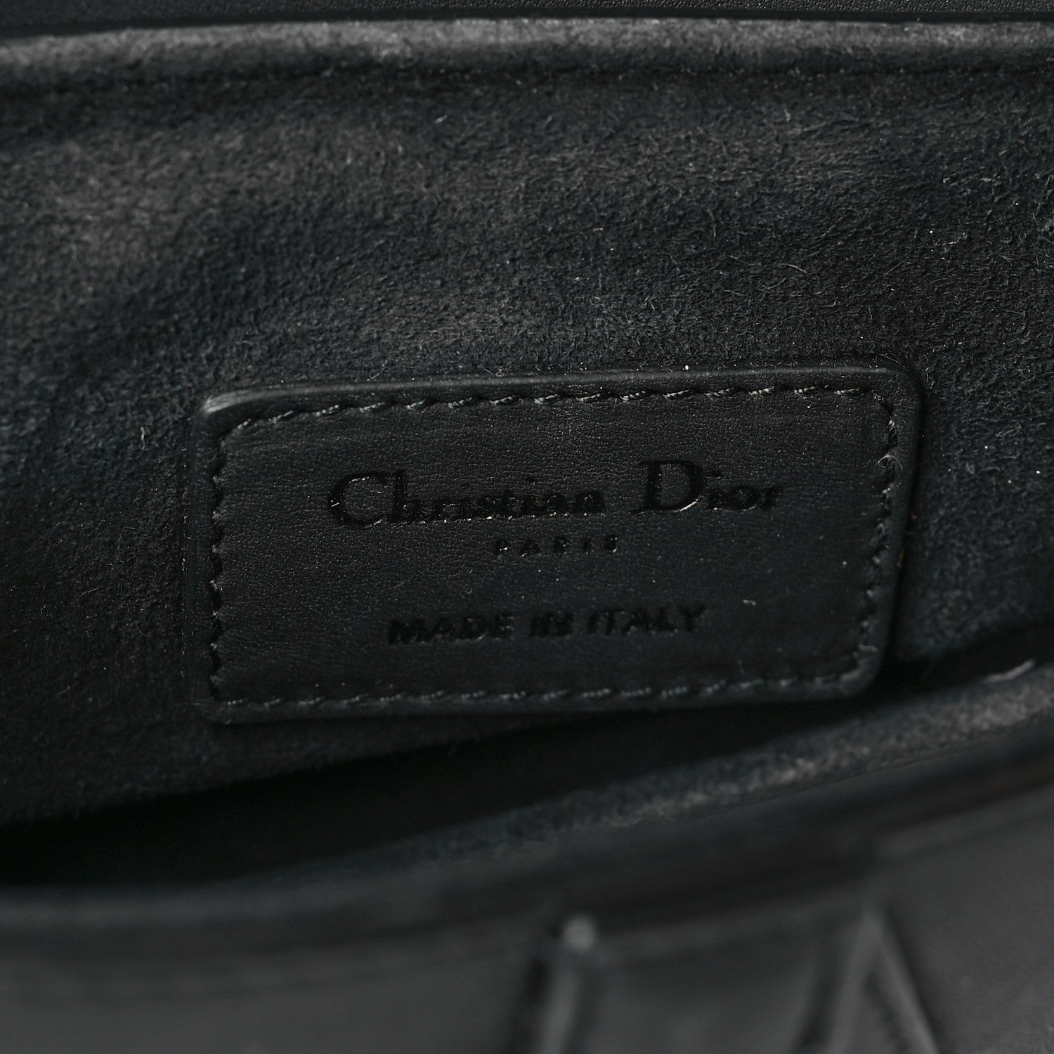 Christian Dior Ultra Matte Calfskin Mini Saddle Bag Black 6 of 11